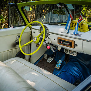 Detail 1950's American Car, Business Trips to Cuba